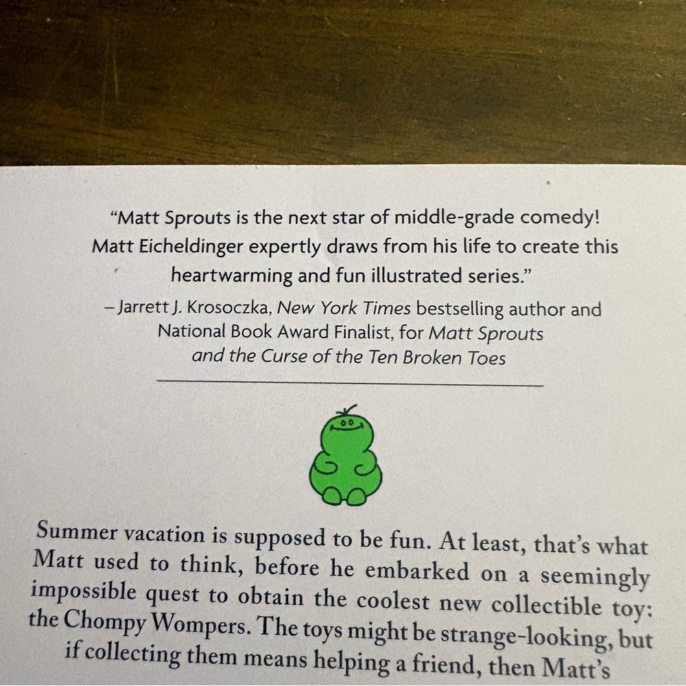Matt Sprouts and the Search for the Chompy Wompers!, Paperback by Eicheldinger - Picture 4 of 7